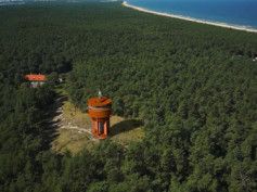 Wieżowy zbiornik wody na Wyspie Sobieszewskiej